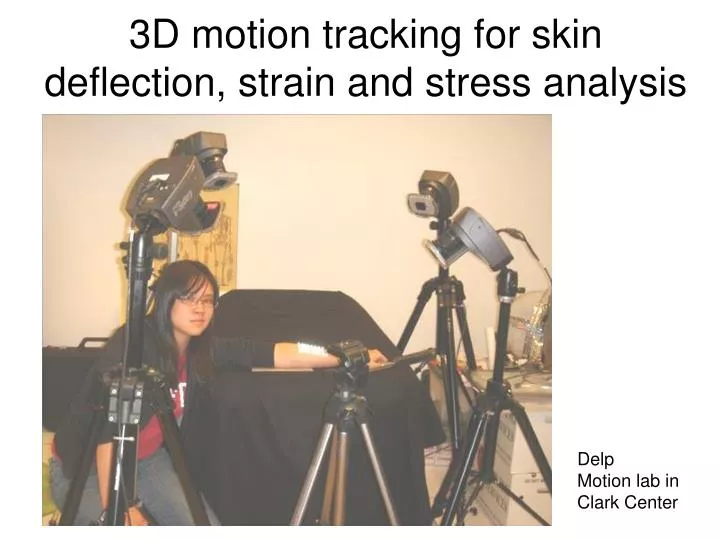 3d motion tracking for skin deflection strain and stress analysis