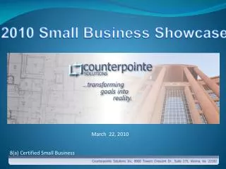 2010 Small Business Showcase