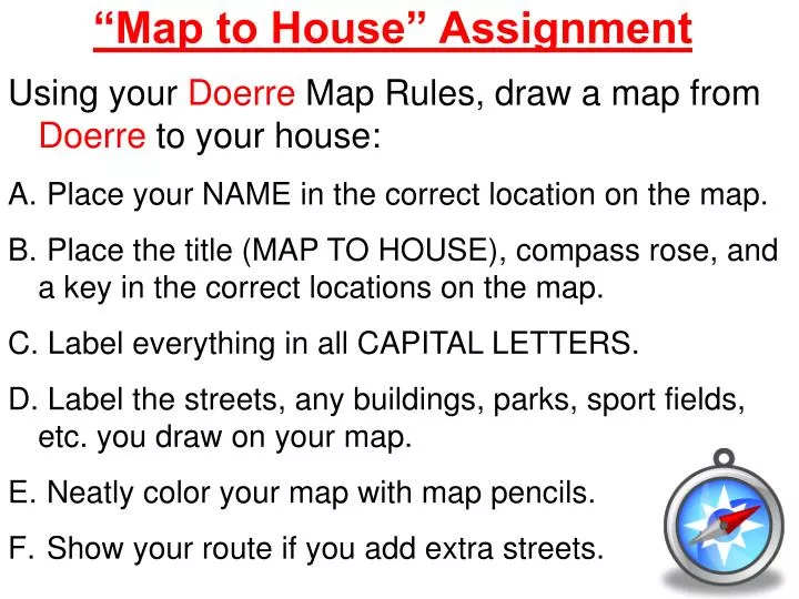 map to house assignment