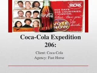 Coca-Cola Expedition 206: