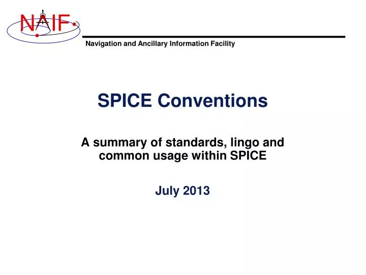 spice conventions