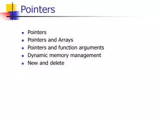 Pointers