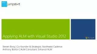 Applying ALM with Visual Studio 2012