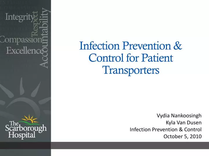 infection prevention control for patient transporters