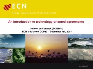 An introduction to technology-oriented agreements