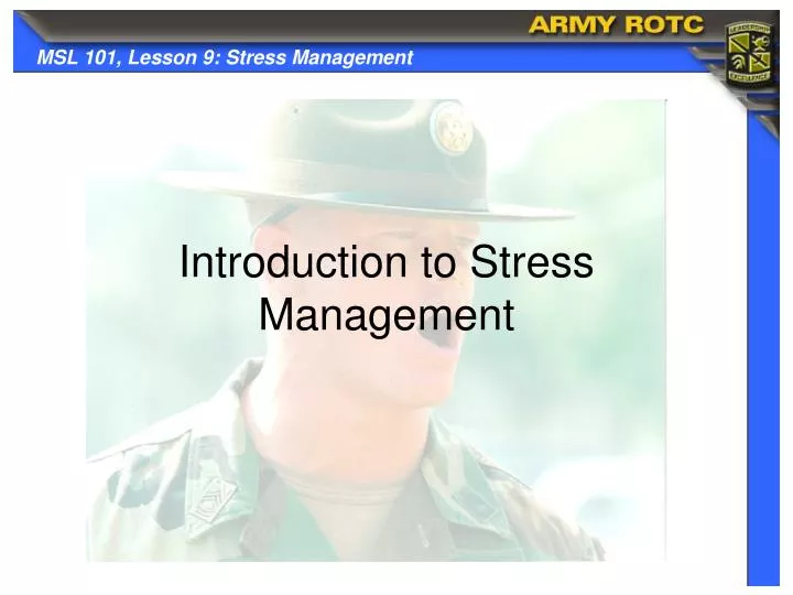 introduction to stress management