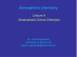 Atmospheric chemistry - slide 1