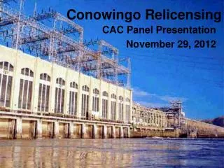 Conowingo Relicensing