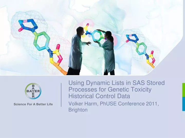 using dynamic lists in sas stored processes for genetic toxicity historical control data