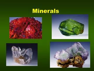 Minerals