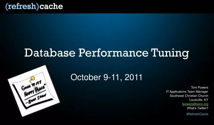 database performance tuning