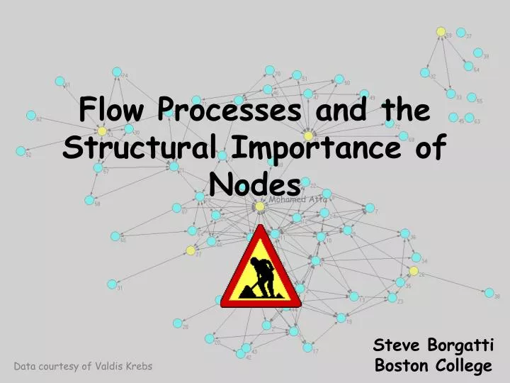 flow processes and the structural importance of nodes