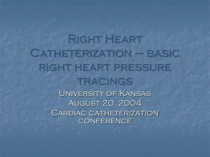 right heart catheterization basic right heart pressure tracings