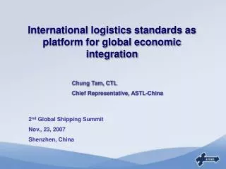 International logistics standards as platform for global economic integration