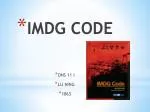 IMDG CODE DNS 11 I LU NING 1063 - slide 1