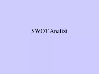 swot a nalizi