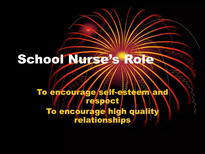 school nurse s role