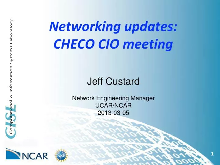 networking updates checo cio meeting