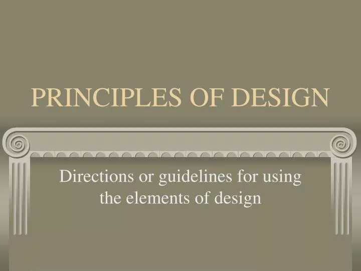 principles of design