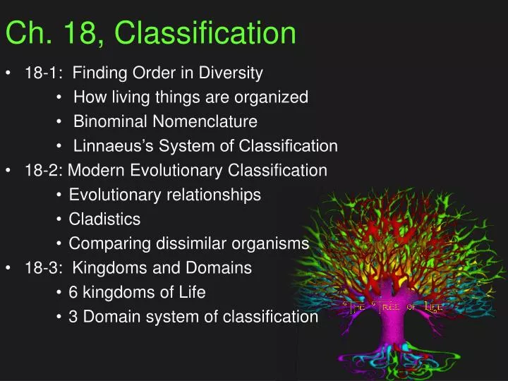 ch 18 classification