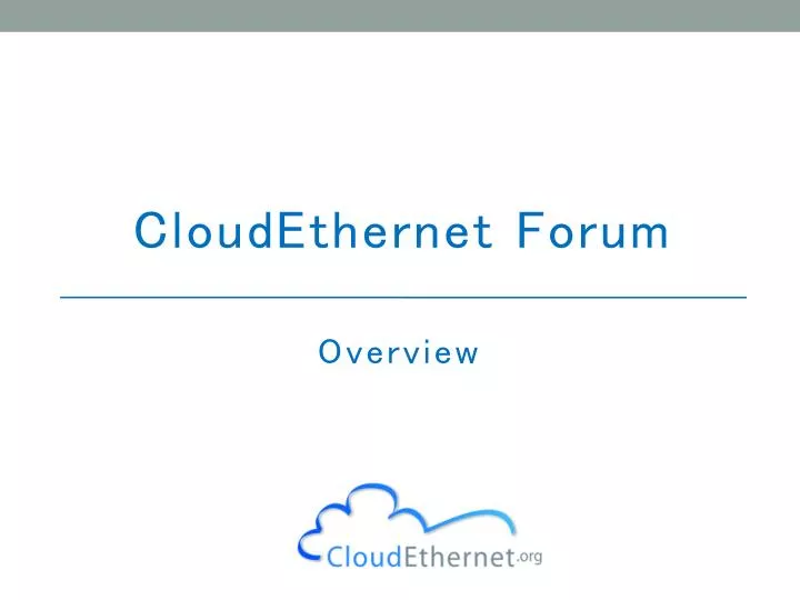 cloudethernet forum