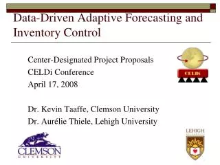Data-Driven Adaptive Forecasting and Inventory Control