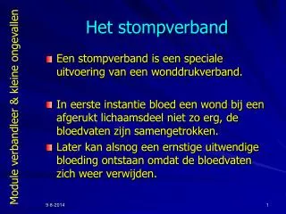 het stompverband
