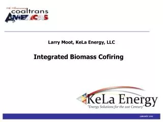 Integrated Biomass Cofiring