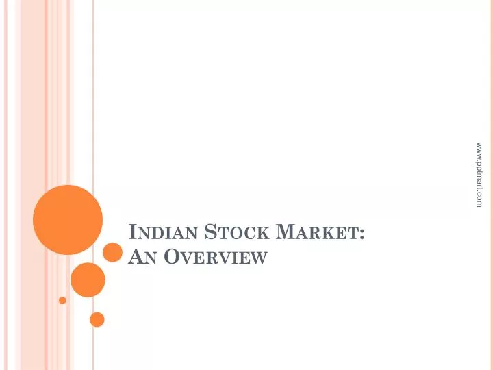 indian stock market an overview