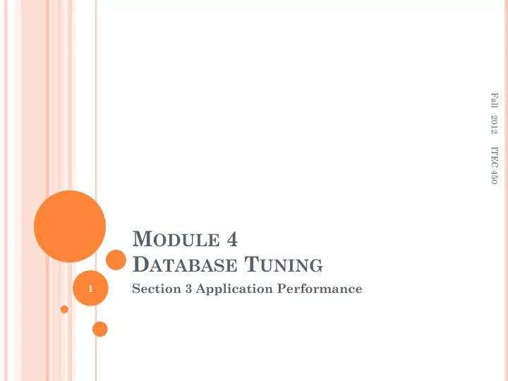 module 4 database tuning