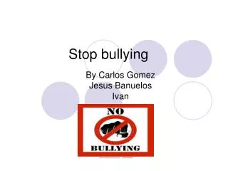 Stop bullying