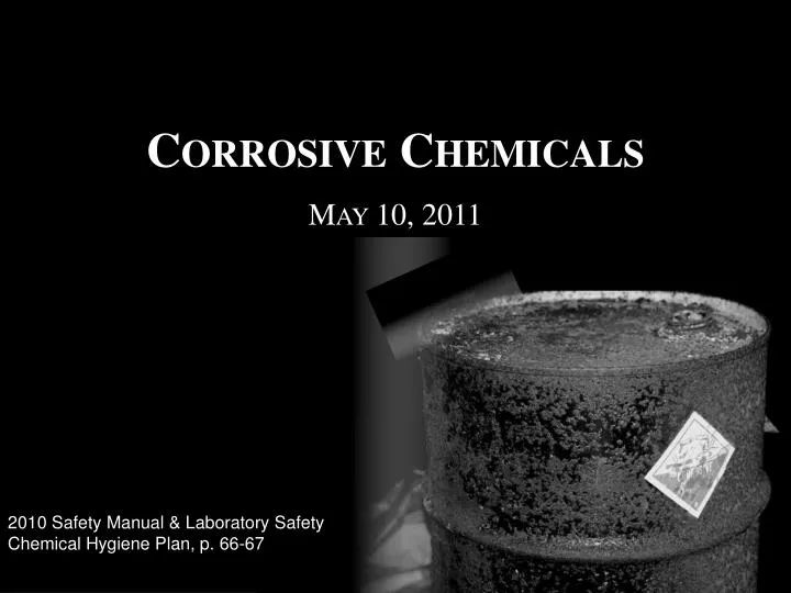 corrosive chemicals