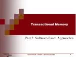 Transactional Memory - slide 1