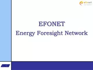 EFONET Energy Foresight Network