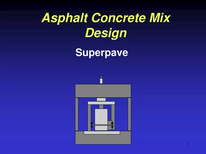 asphalt concrete mix design