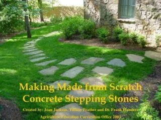 Making Made from Scratch Concrete Stepping Stones