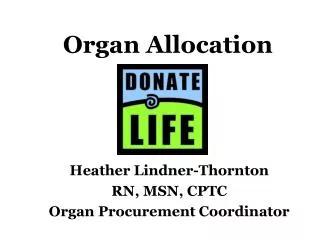 Organ Allocation