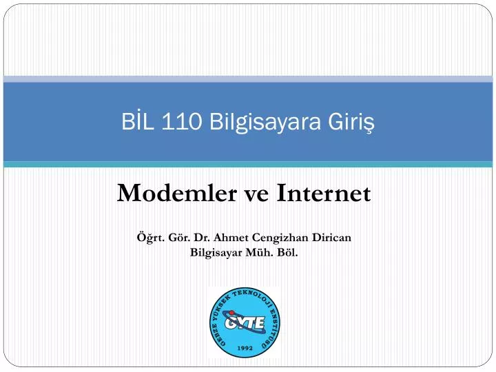 b l 110 bilgisayara giri