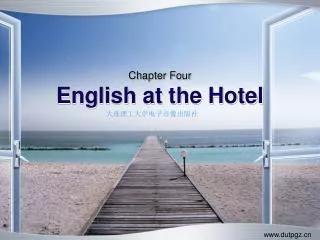 Chapter Four English at the Hotel