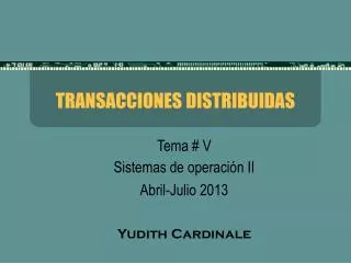 transacciones distribuidas