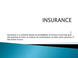 INSURANCE