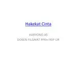 Hakekat Cinta - slide 1