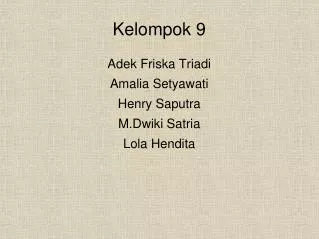 kelompok 9