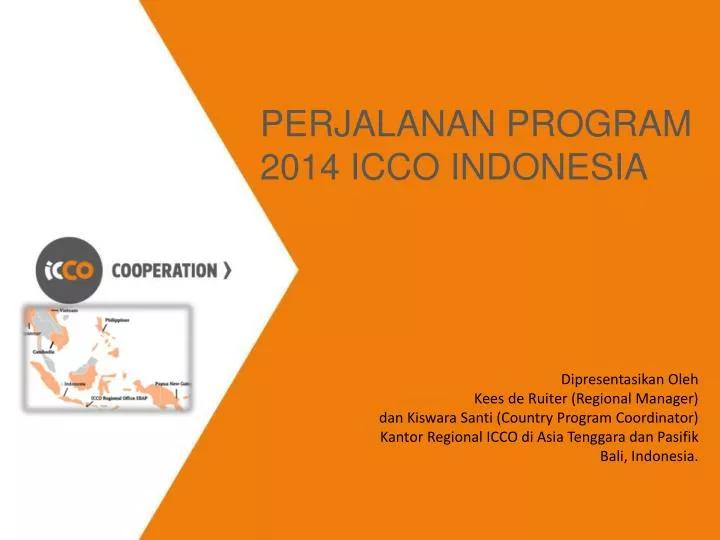perjalanan program 2014 icco indonesia