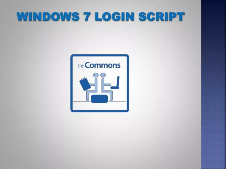 windows 7 login script