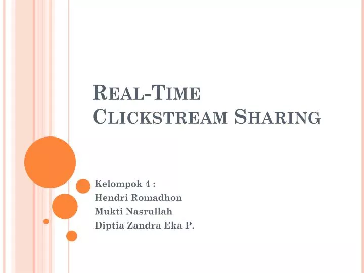 real time c lickstream sharing