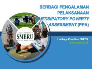 berbagi pengalaman pelaksanaan partisipatory poverty assessment ppa