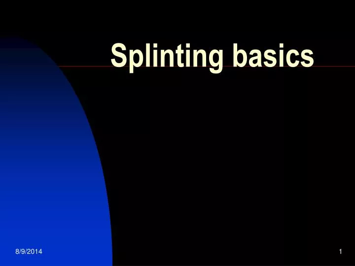 splinting basics