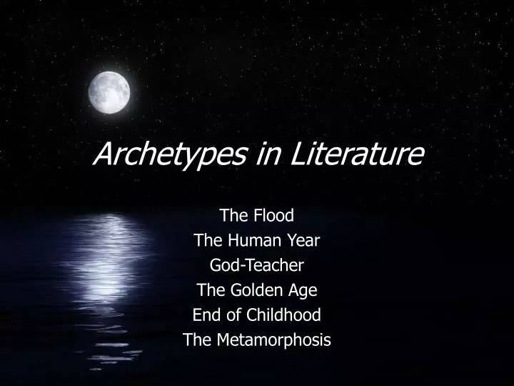 the flood the human year god teacher the golden age end of childhood the metamorphosis