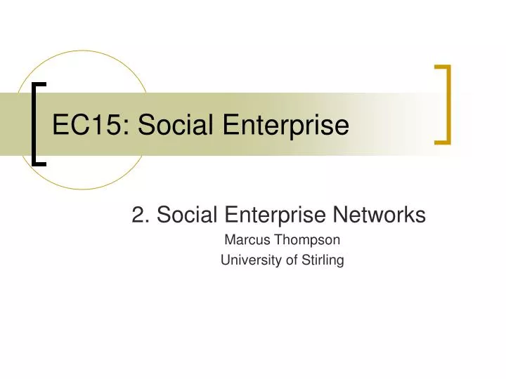 ec15 social enterprise